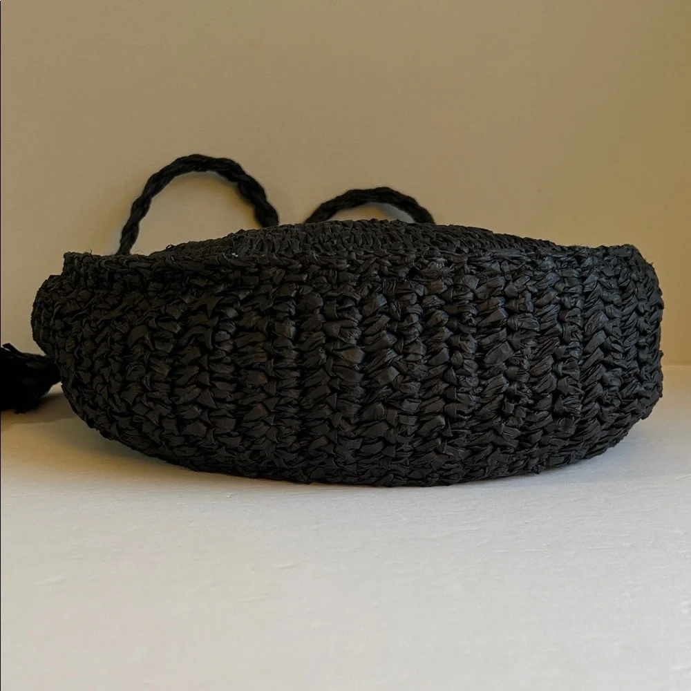 NWT LUCKY BRAND Straw Tassel Crossbody Clutch Bag - Picture 6 of 10